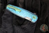 Holt Bladeworks Morpheus Flipper- SN1930- Turtle Pattern Anodized Titanium Handles- VANAX Stonewash Blade Finish