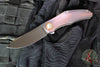 Holt Bladeworks Renegade Flipper SN269- Blizzard Pattern Anodized Titanium Handles- M390 Near Mirror Blade Finish