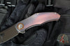 Holt Bladeworks Renegade Flipper SN269- Blizzard Pattern Anodized Titanium Handles- M390 Near Mirror Blade Finish