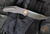 Holt Bladeworks Renegade Flipper SN269- Blizzard Pattern Anodized Titanium Handles- M390 Near Mirror Blade Finish