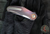 Holt Bladeworks Renegade Flipper SN269- Blizzard Pattern Anodized Titanium Handles- M390 Near Mirror Blade Finish