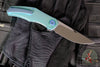 Holt Bladeworks Renegade Flipper SN270- Quill Pattern Anodized Titanium Handles- M390 Near Mirror Blade Finish