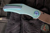Holt Bladeworks Renegade Flipper SN270- Quill Pattern Anodized Titanium Handles- M390 Near Mirror Blade Finish