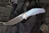 Holt Bladeworks Renegade Flipper SN312- Brain Coral Pattern Anodized Titanium Handles- M390 Near Mirror Blade Finish