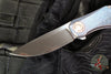 Holt Bladeworks Renegade Flipper SN312- Brain Coral Pattern Anodized Titanium Handles- M390 Near Mirror Blade Finish