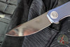 Holt Bladeworks Renegade Flipper SN232- Pinstripe Pattern Titanium Burnished- VANAX Near Mirror Blade Finish
