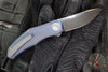 Holt Bladeworks Renegade Flipper SN232- Pinstripe Pattern Titanium Burnished- VANAX Near Mirror Blade Finish
