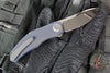 Holt Bladeworks Renegade Flipper SN232- Pinstripe Pattern Titanium Burnished- VANAX Near Mirror Blade Finish