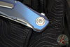 Holt Bladeworks Renegade Flipper SN232- Pinstripe Pattern Titanium Burnished- VANAX Near Mirror Blade Finish