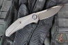 Holt Bladeworks Renegade Flipper SN237- Ridgeback Pattern Titanium Burnished- In The Nude Handles- M390 Near Mirror Blade Finish