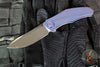 Holt Bladeworks Renegade Flipper- Bent Starburst Anodized Titanium Handles- M390 Near Mirror Blade Finish