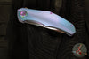 Holt Bladeworks Renegade Flipper- Bent Starburst Anodized Titanium Handles- M390 Near Mirror Blade Finish