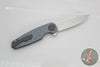 Holt Bladeworks Morpheus Flipper SN1871- Blizzard Pattern Titanium Handles- M390 Near Mirror Blade Finish