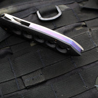 Kevin Foster- Angler Flipper- Carbon Fiber And Titanium Handle- Satin Blade- Black Timascus Clip