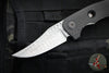 Kevin Foster- Narwhal Bowie Flipper- Carbon Fiber And Titanium Handle- Nichols Damascus Blade- Black Timascus Clip