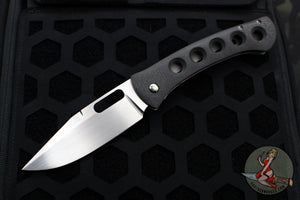 Kevin Foster- Swordfish- Carbon Fiber And Titanium Handle- Satin Blade- Steel Flame Clip