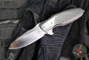 Jeremy Krammes Custom Flipper - Satin Wharncliffe Blade- Carbon Fiber Handle with Zirconium Bolster