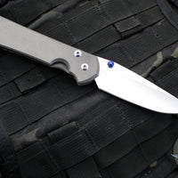 Chris Reeve Large Sebenza 31- LEFT HANDED- Drop Point- Stonewash Magnacut Steel Blade L31-1001