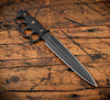 RMJ Lady Death- Knuckle Duster Trench Knife! Graphite Black Finished Blade- Black G-10