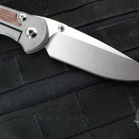 Chris Reeve- Large Inkosi- Drop Point- Glass Blasted Titanium Handle- Natural Canvas Micarta Inlay- Magnacut Steel Blade LIN-1118-006