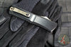 Marfione Custom Combat Troodon- Gen III- Double Edge- Black Deep Engraved Chassis- Blued Bertie Reitveld Dragonskin Ball Bearing Damascus Compound Ground Blade 1142-16 BRBLKBZFL-MCK