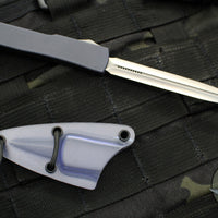 Marfione Custom 06/02/2014 Mini Venom OTF Auto Knife- Gun Metal Gray Handle- Stonewash Blade