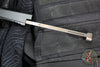 Marfione Custom Nemesis IV- Double Edge- Black Handle- Compound Ground Etched Hattori Cowry-Y Damascus Blade- Bronze Hardware 1152-16HCBKBZ-MCK