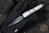 Marfione Knife Archive Serial Number 03!  Rare Custom Makora- Double Edge- Spike Grind Mirror Polished Blade- Carbon Fiber Top- Silver Carbon Fiber Inlay- Double Spike Glass Breaker