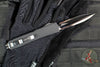 Marfione Knife Archive Serial Number 03!  Rare Custom Makora- Double Edge- Spike Grind Mirror Polished Blade- Carbon Fiber Top- Silver Carbon Fiber Inlay- Double Spike Glass Breaker