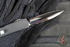 Marfione Knife Archive Serial Number 03!  Rare Custom Makora- Double Edge- Spike Grind Mirror Polished Blade- Carbon Fiber Top- Silver Carbon Fiber Inlay- Double Spike Glass Breaker