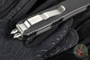 Marfione Knife Archive Serial Number 03!  Rare Custom Makora- Double Edge- Spike Grind Mirror Polished Blade- Carbon Fiber Top- Silver Carbon Fiber Inlay- Double Spike Glass Breaker
