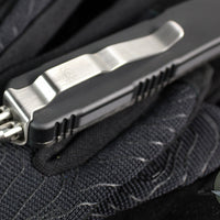 Marfione Knife Archive Serial Number 03!  Rare Custom Makora- Double Edge- Spike Grind Mirror Polished Blade- Carbon Fiber Top- Silver Carbon Fiber Inlay- Double Spike Glass Breaker