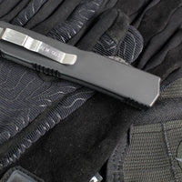 Marfione Knife Archive Serial Number 03!  Rare Custom Makora- Double Edge- Spike Grind Mirror Polished Blade- Carbon Fiber Top- Silver Carbon Fiber Inlay- Double Spike Glass Breaker
