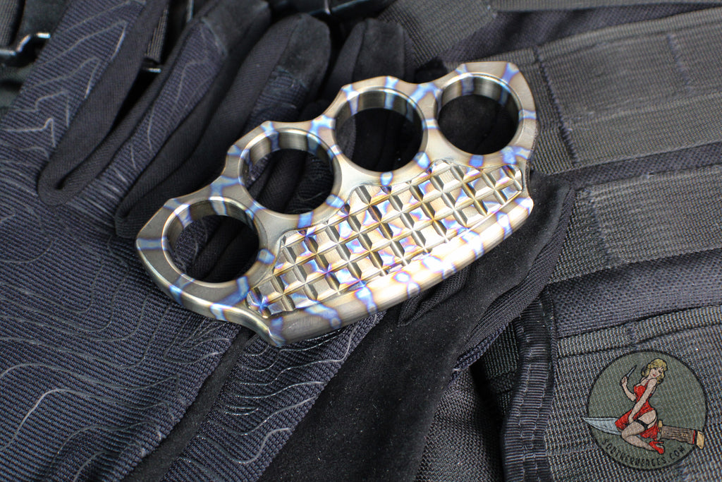 Custom Flamed Titanium Hand Tank Paperweight 430-MCK FLTI