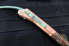 Marfione Custom Siphon II- Cryo Ice Finished Copper Body- Antique Green Titanium Lever- Bronze HW
