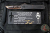 Marfione Custom Combat Troodon- Hellhound- Hefted Black Handle- Hot Blued Volcanic River Pattern Baker Forge Damascus- Copper Ringed Hardware V2