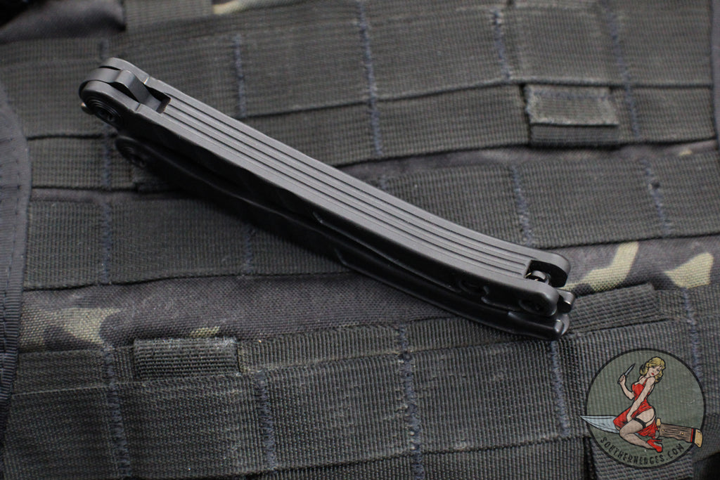 Metalmark Microtech Vintage 2012 Microtech Metalmark Butterfly Knife- Tactical- Black Hand ...