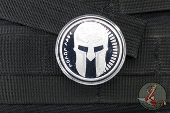 Marfione Molon Labe Spartan Medallion Silver Challenge Coin