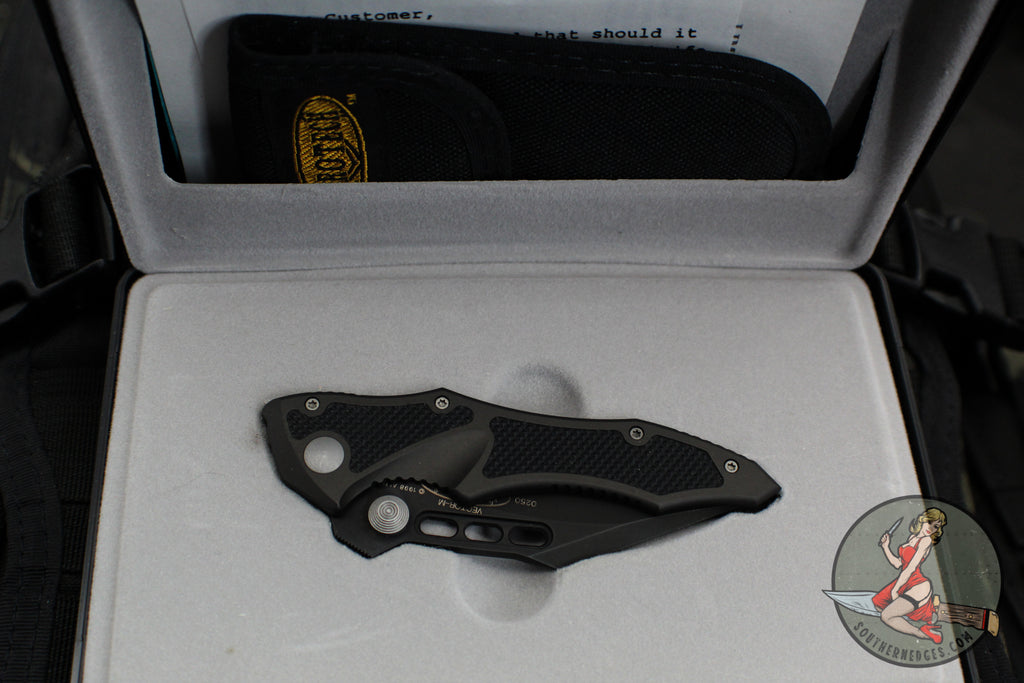 Vintage 12/1999 Microtech Vector- Manual- Black Handle- Black Part Ser ...