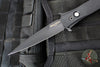 Protech Large Don OTS Auto Knife- Black Handle- Black DLC Blade- MOP Inlaid Button 1921-LTD