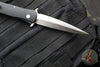 Protech Large Don OTS Auto Knife- Black Handle- Satin Blade- MOP Inlaid Button 1921-MOP