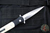 Protech Large Don OTS Auto Knife- Tuxedo- Black Handle- Ivory Micarta Inlay- Satin Blade 1951