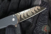 Protech Custom Malibu Flipper- Reverse Tanto- Dragon Scale Pattern Black Anodized Aluminum Handle- Baker Forge Coppermai Ripple Damascu Blade 2026 Custom 004