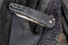 Protech Custom Malibu Flipper- Reverse Tanto- Dragon Scale Pattern Black Anodized Aluminum Handle- Baker Forge Coppermai Ripple Damascu Blade 2026 Custom 004