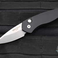 Protech Sprint- California Legal Auto- Black Handle- Stonewash Blade 2905