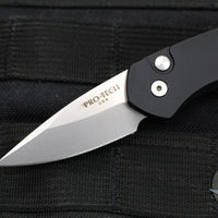 Protech Sprint- California Legal Auto- Black Handle- Stonewash Blade 2905