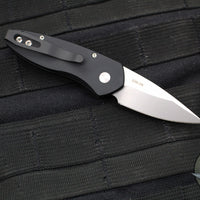 Protech Sprint- California Legal Auto- Black Handle- Stonewash Blade 2905