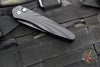 Protech Newport OTS Auto Knife- Black Handle With 3D Wave pattern- Black DLC Blade 3437