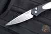 Protech Newport Tuxedo- Black with Ivory Micarta Inlay- Stonewash Blade 3451