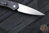 Protech Newport Tuxedo- Black with Ivory Micarta Inlay- Stonewash Blade 3451